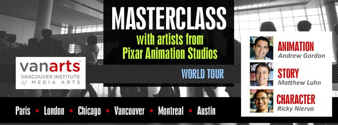 Story, Character & Animation Masterclass - Paris